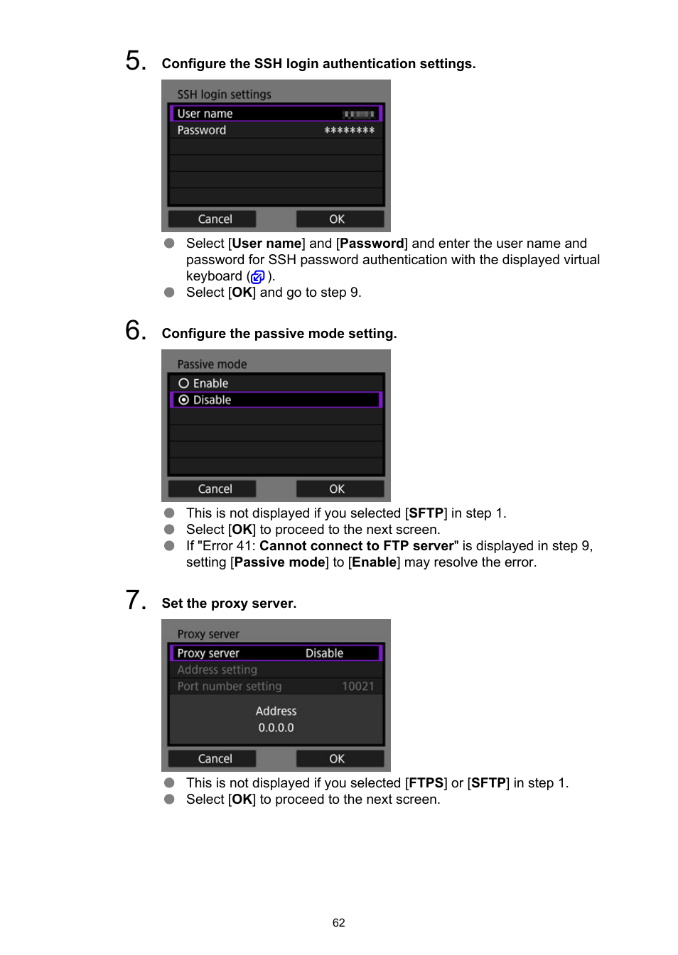 Canon WFT-R10A Wireless File Transmitter for EOS R5 C & R5 Mirrorless Camera User Manual | Page 62 / 176