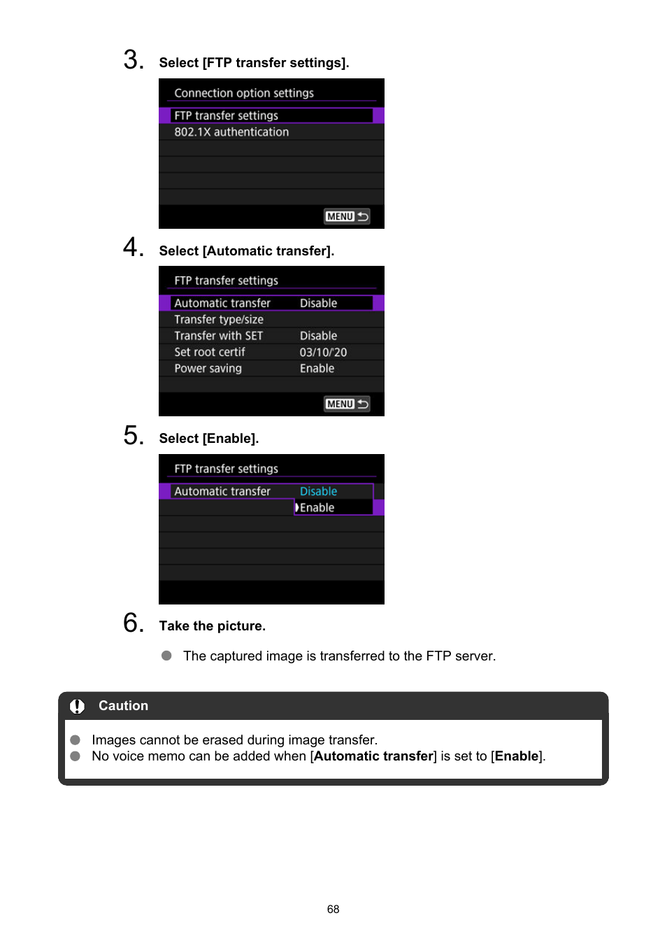 Canon WFT-R10A Wireless File Transmitter for EOS R5 C & R5 Mirrorless Camera User Manual | Page 68 / 176