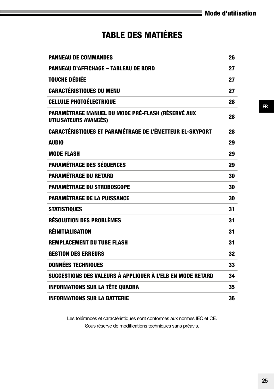 Elinchrom Plug-In Flashtube Pro 400 for Quadra Pro and Quadra S Heads User Manual | Page 26 / 110