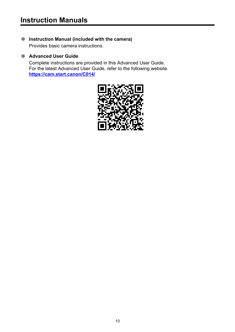 Instruction manuals | Canon PowerShot V10 Vlog Camera (Black) User Manual | Page 10 / 288