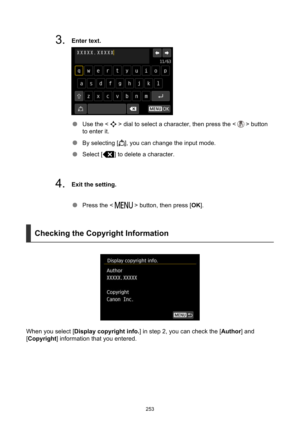 Checking the copyright information | Canon PowerShot V10 Vlog Camera (Black) User Manual | Page 253 / 288
