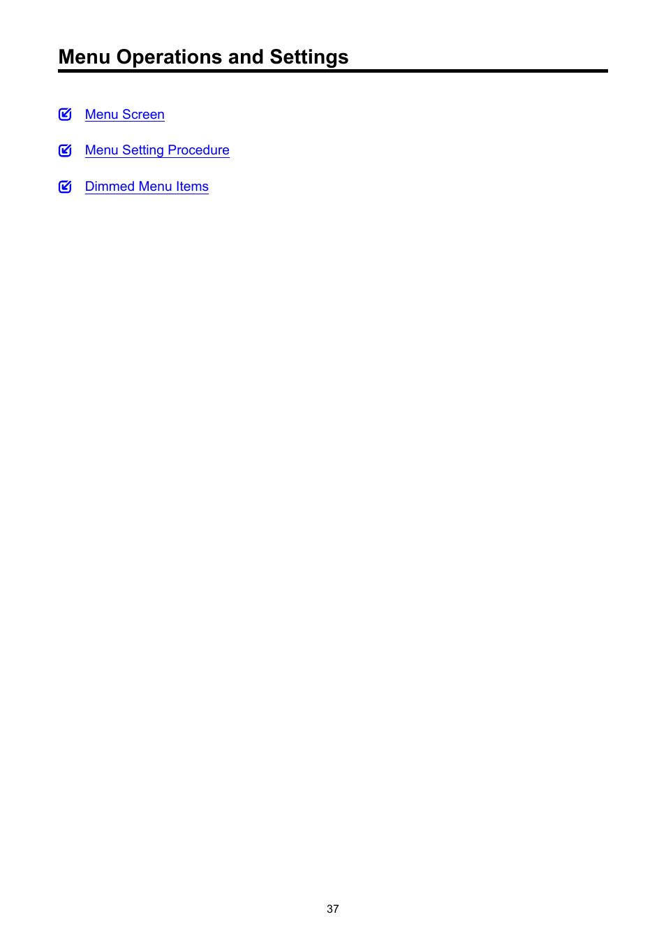 Menu operations and settings | Canon PowerShot V10 Vlog Camera (Black) User Manual | Page 37 / 288