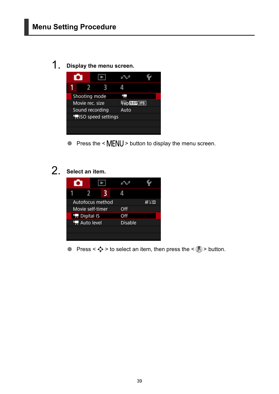 Canon PowerShot V10 Vlog Camera (Black) User Manual | Page 39 / 288