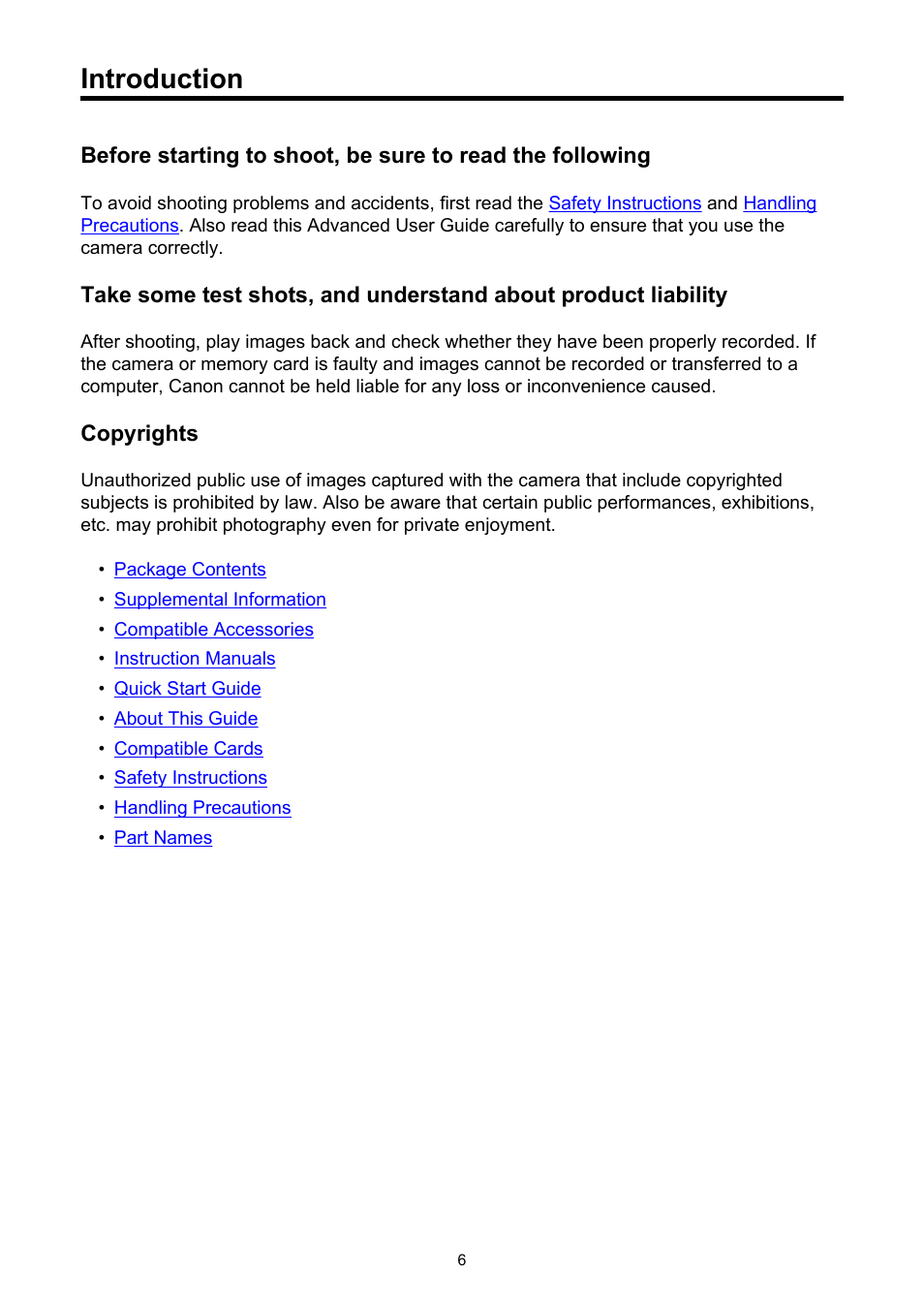 Introduction | Canon PowerShot V10 Vlog Camera (Black) User Manual | Page 6 / 288