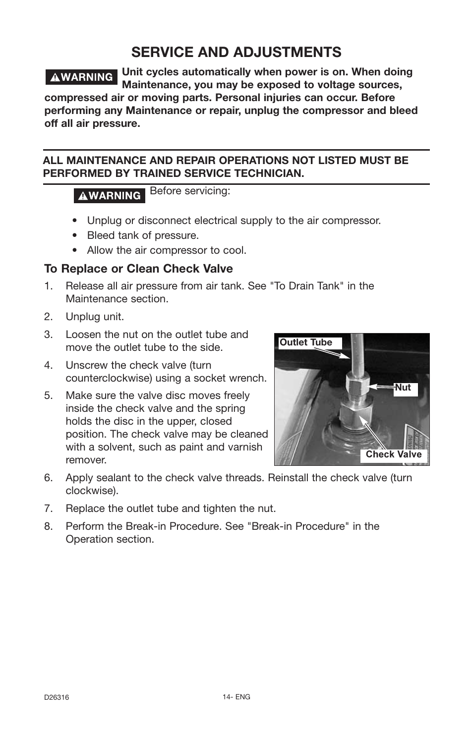 Service and adjustments | Delta 66-202 User Manual | Page 14 / 24