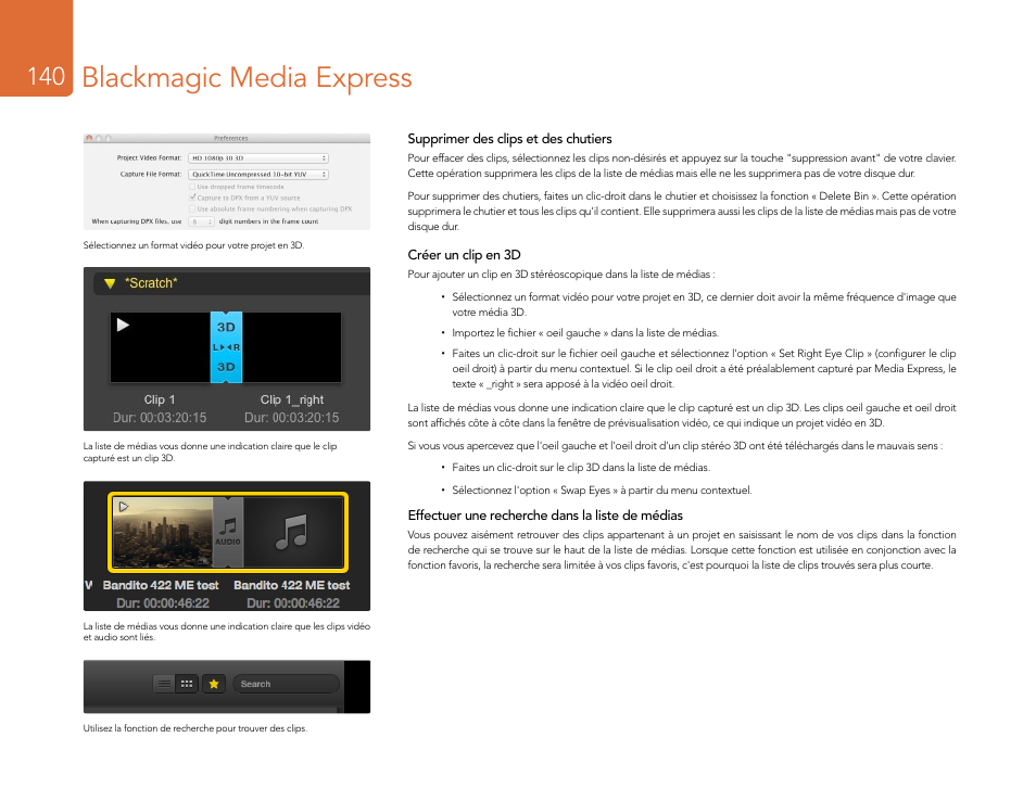 Blackmagic media express | Blackmagic Design DeckLink Studio 4K Capture & Playback Card User Manual | Page 140 / 295