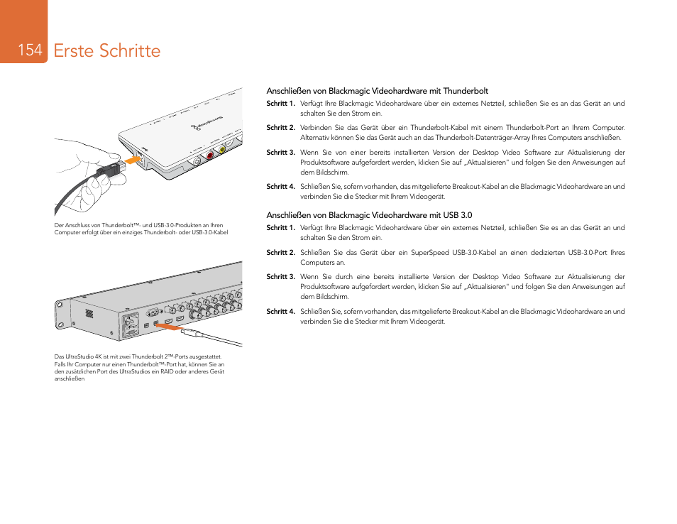 Erste schritte | Blackmagic Design DeckLink Studio 4K Capture & Playback Card User Manual | Page 154 / 295