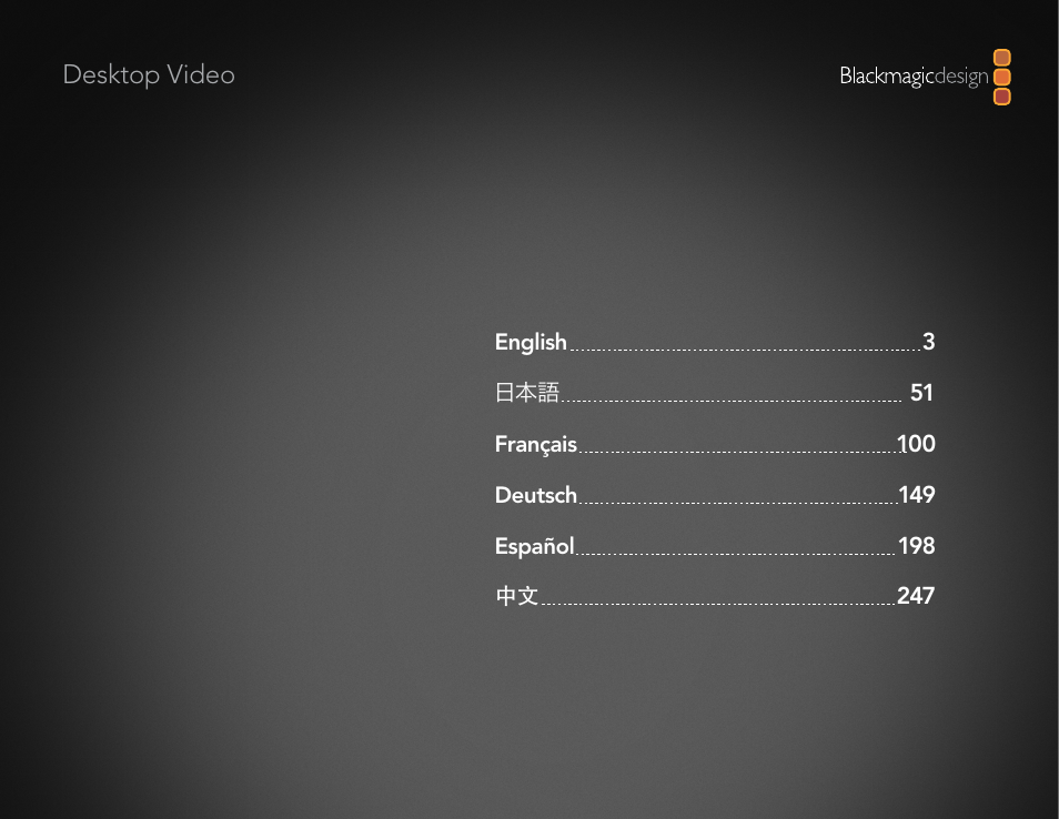 Blackmagic Design DeckLink Studio 4K Capture & Playback Card User Manual | Page 2 / 295