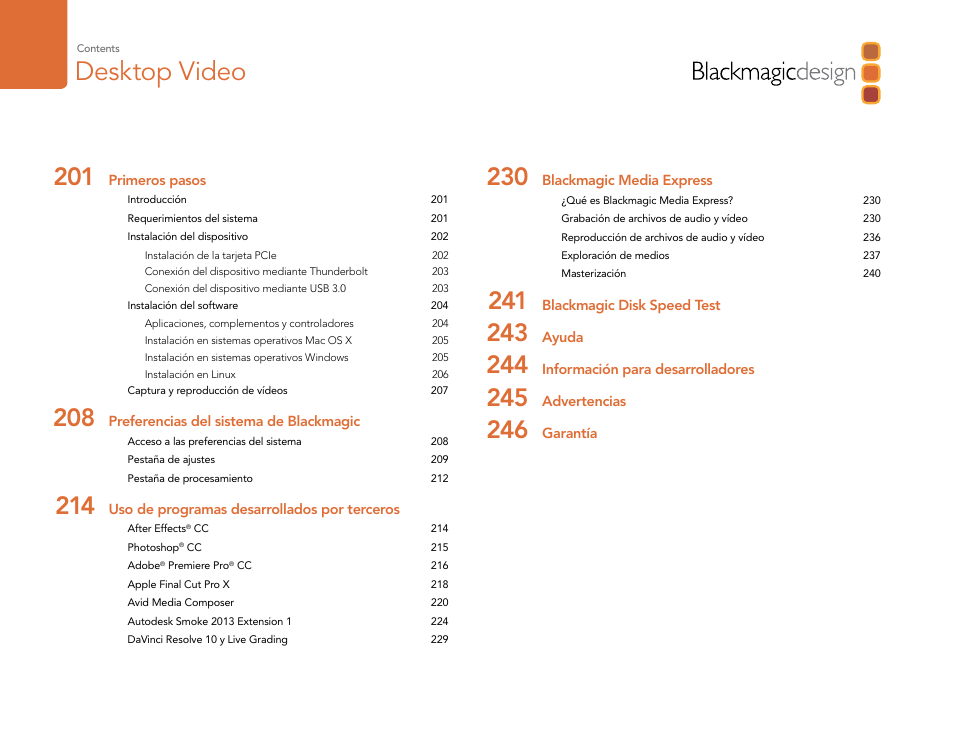 Desktop video | Blackmagic Design DeckLink Studio 4K Capture & Playback Card User Manual | Page 200 / 295