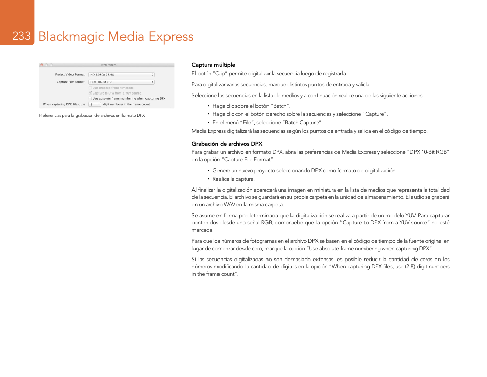 Blackmagic media express | Blackmagic Design DeckLink Studio 4K Capture & Playback Card User Manual | Page 233 / 295