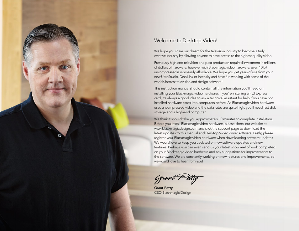English, Welcome | Blackmagic Design DeckLink Studio 4K Capture & Playback Card User Manual | Page 3 / 295