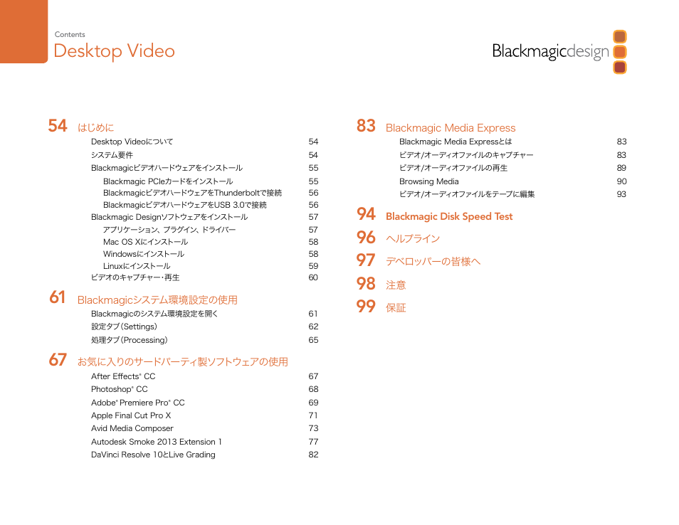 Desktop video | Blackmagic Design DeckLink Studio 4K Capture & Playback Card User Manual | Page 53 / 295