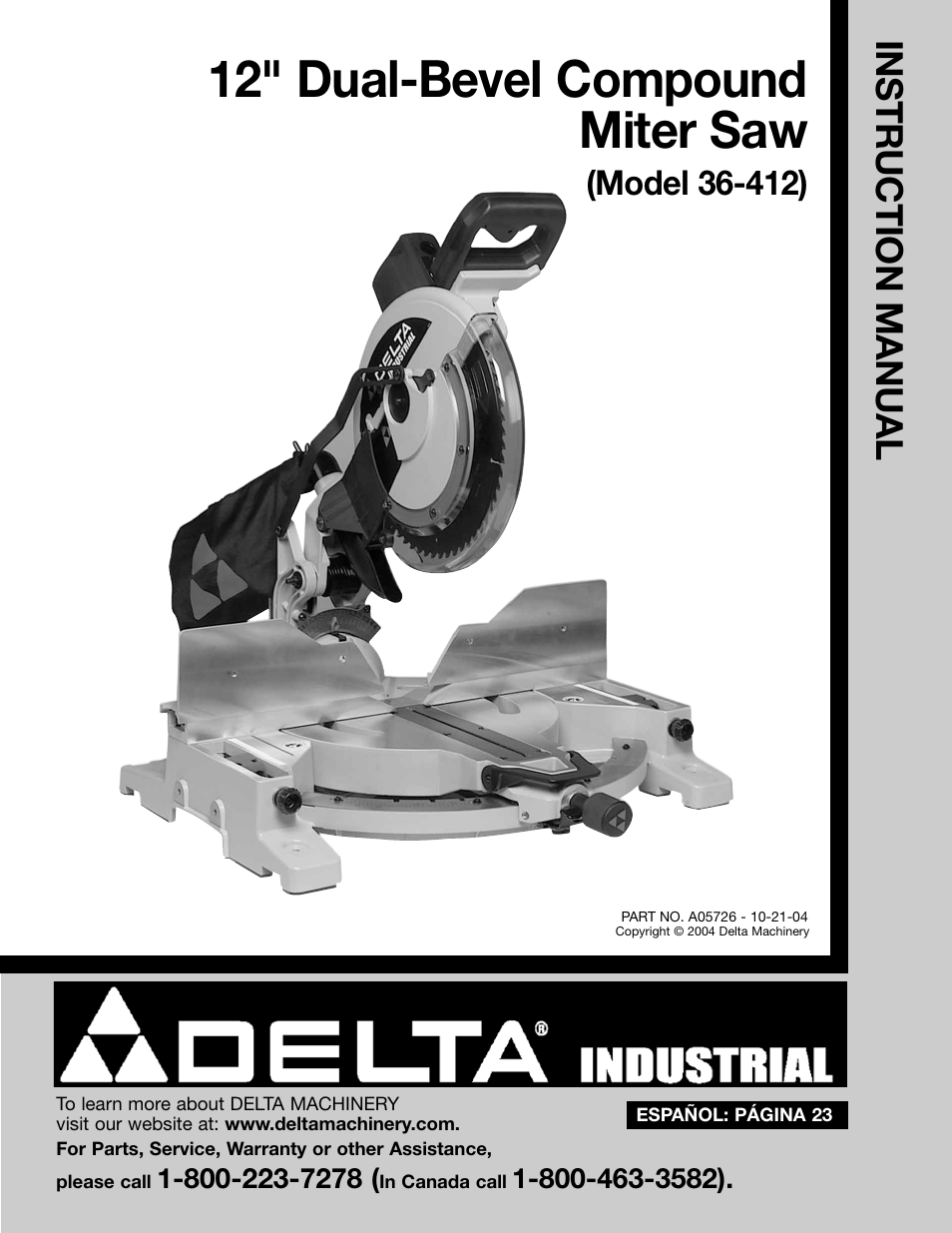 Delta 36-412 User Manual | 23 pages