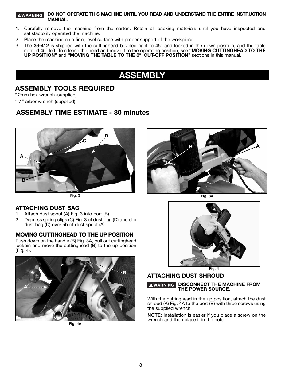 Assembly | Delta 36-412 User Manual | Page 8 / 23