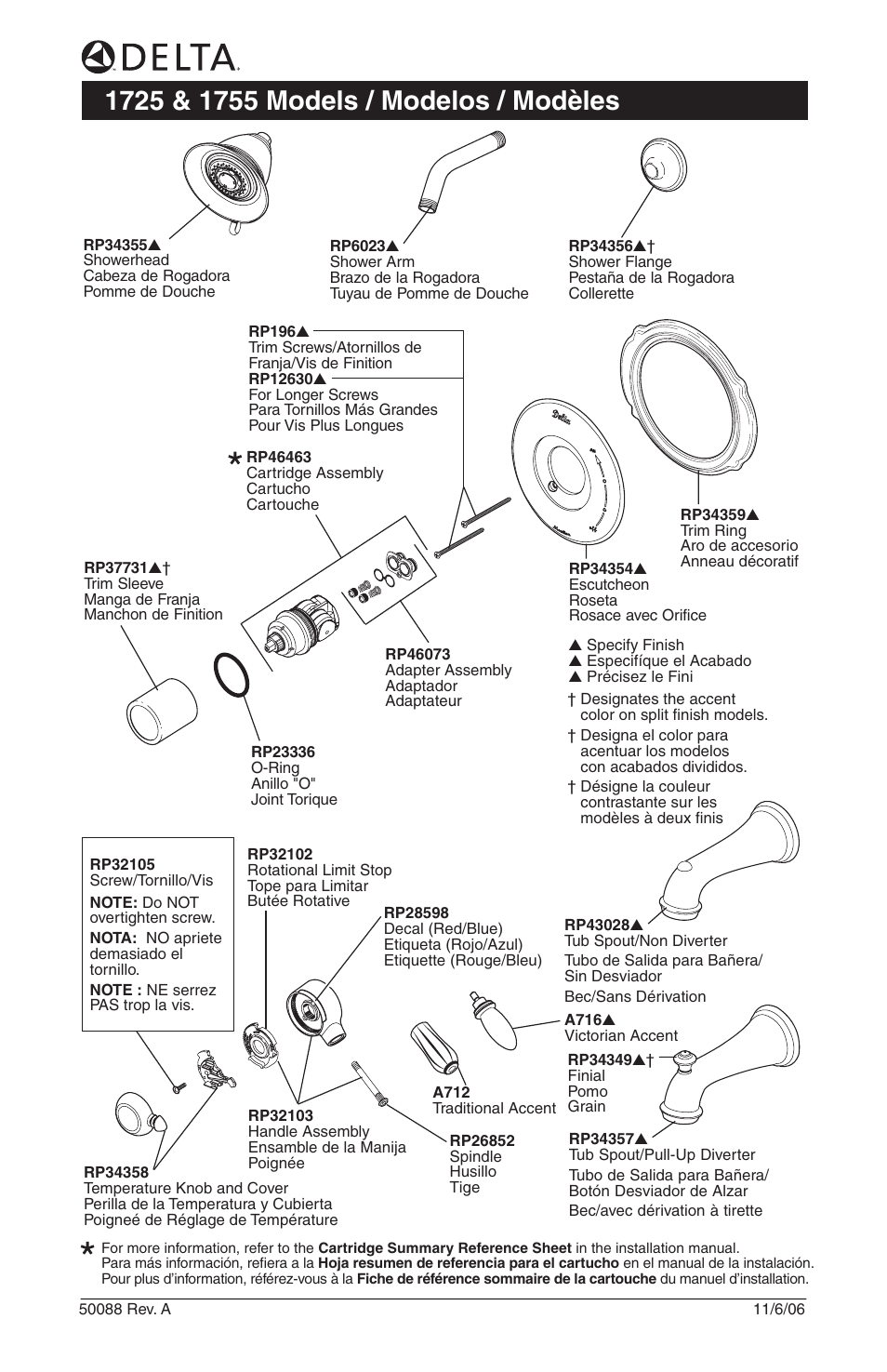 Delta 1755 User Manual | 1 page