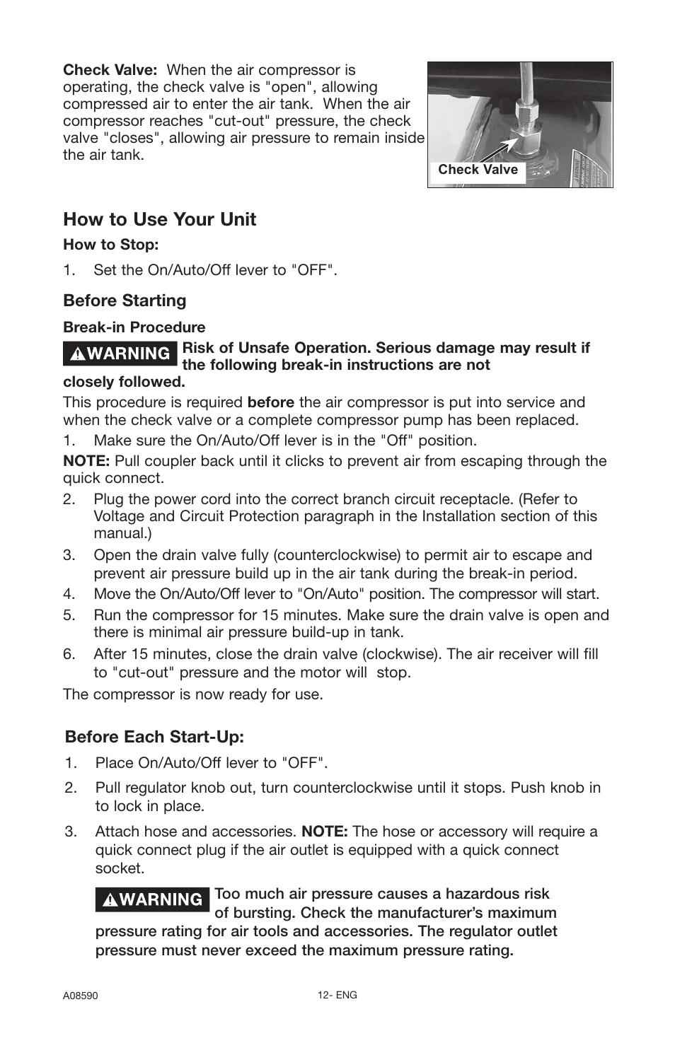 How to use your unit | Delta A08590 User Manual | Page 12 / 60