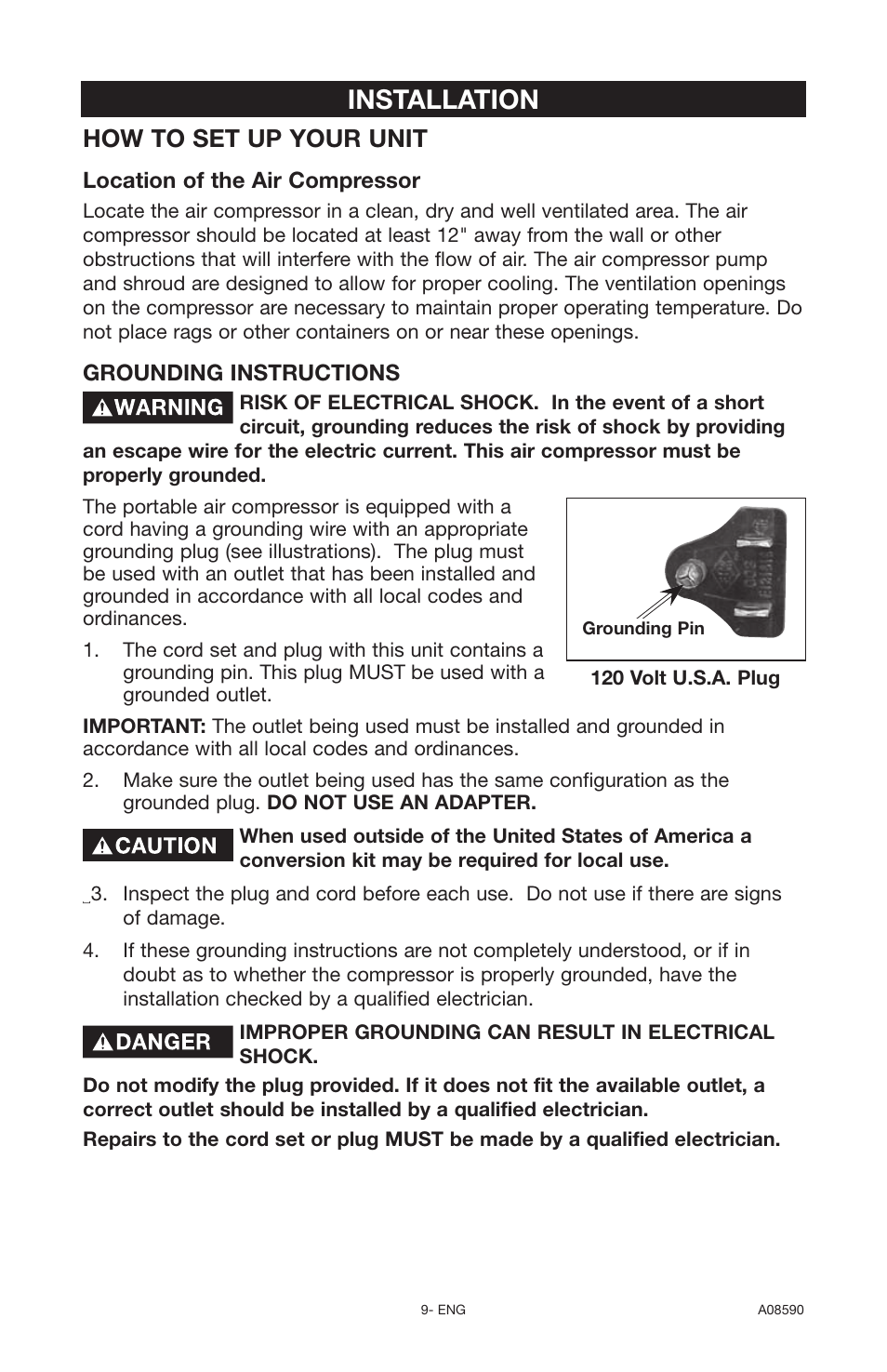 Installation, How to set up your unit | Delta A08590 User Manual | Page 9 / 60