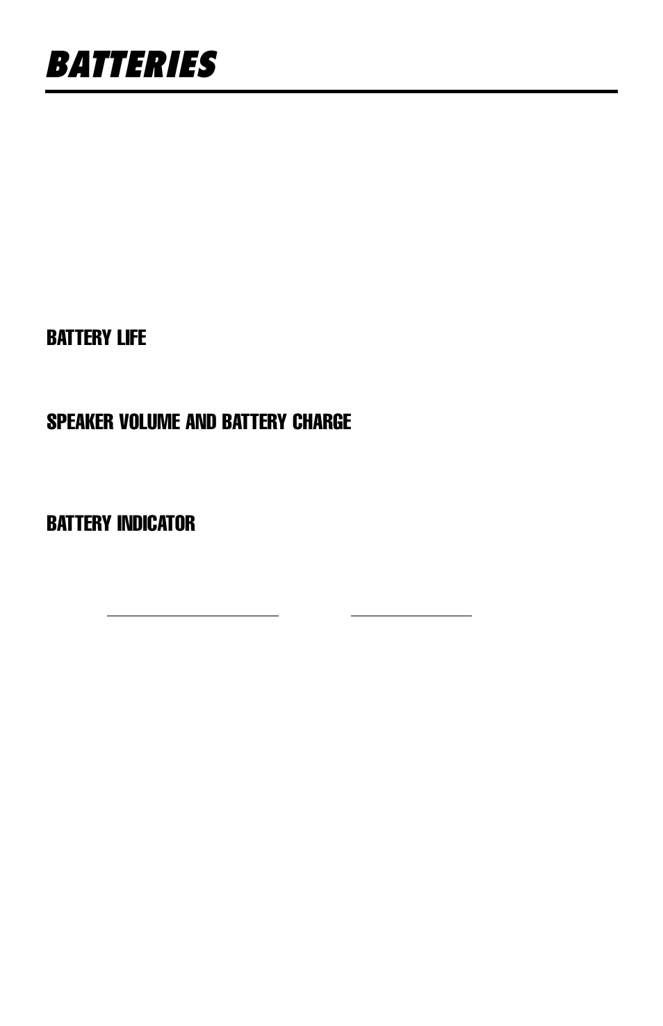 Batteries | Delta 4000 Metal Detector User Manual | Page 6 / 20