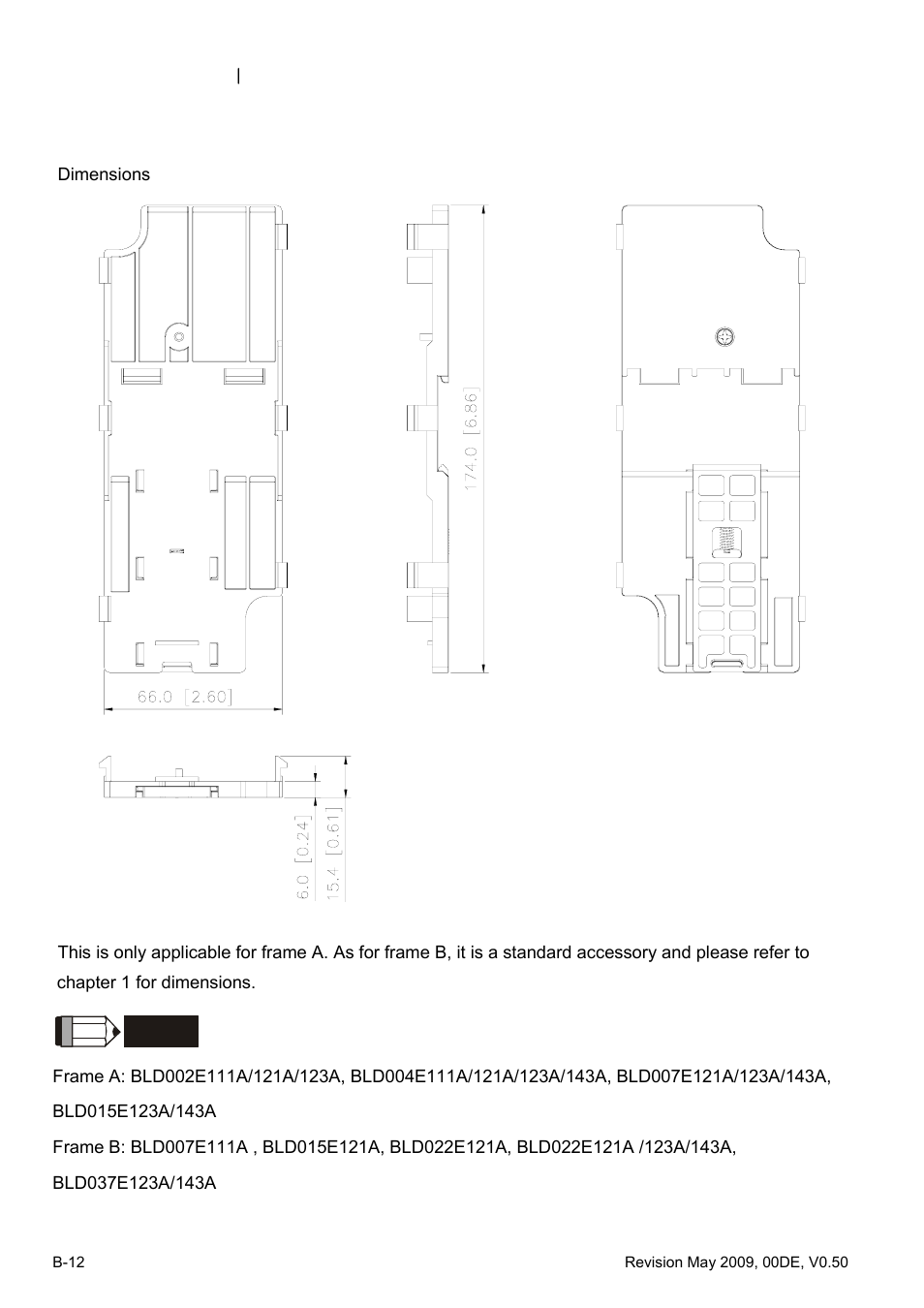 Delta BLD-E1 brushless DC motor drive BLD-E1 Series User Manual | Page 185 / 186