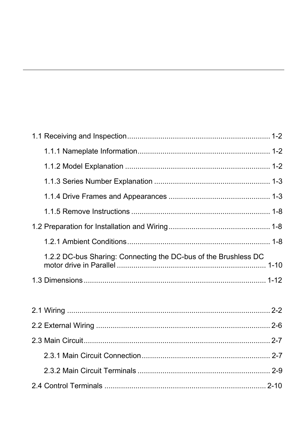 Delta BLD-E1 brushless DC motor drive BLD-E1 Series User Manual | Page 4 / 186