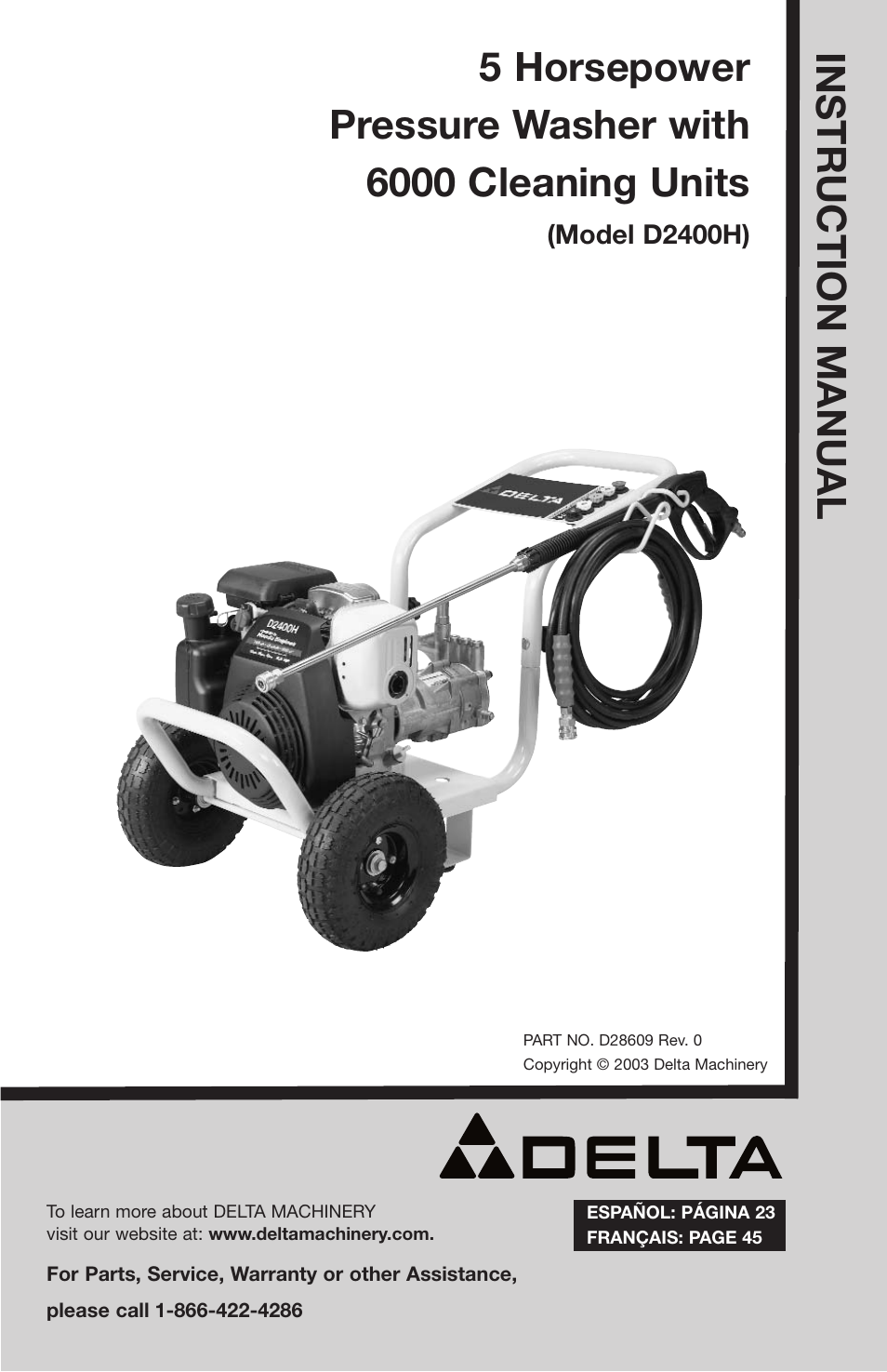 Delta D28609 User Manual | 22 pages