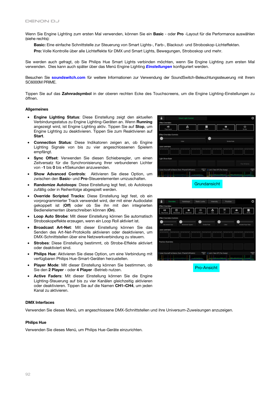 Denon DJ DJ SC6000M Prime Dual-Layer Media Player with 10.1" Multi-Touch Display User Manual | Page 92 / 96