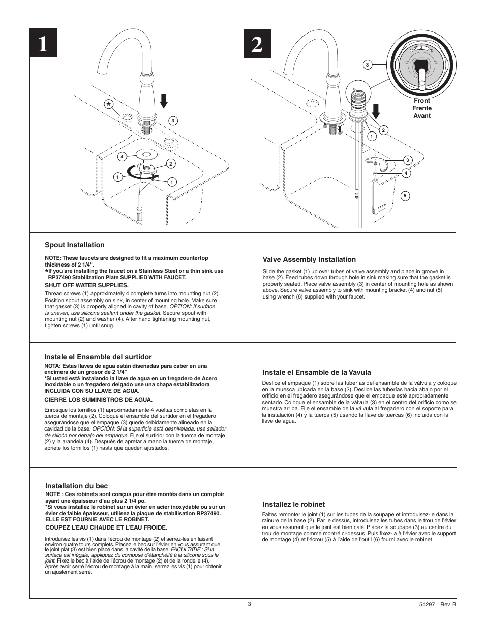 Delta Victorian 542975 User Manual | Page 3 / 12