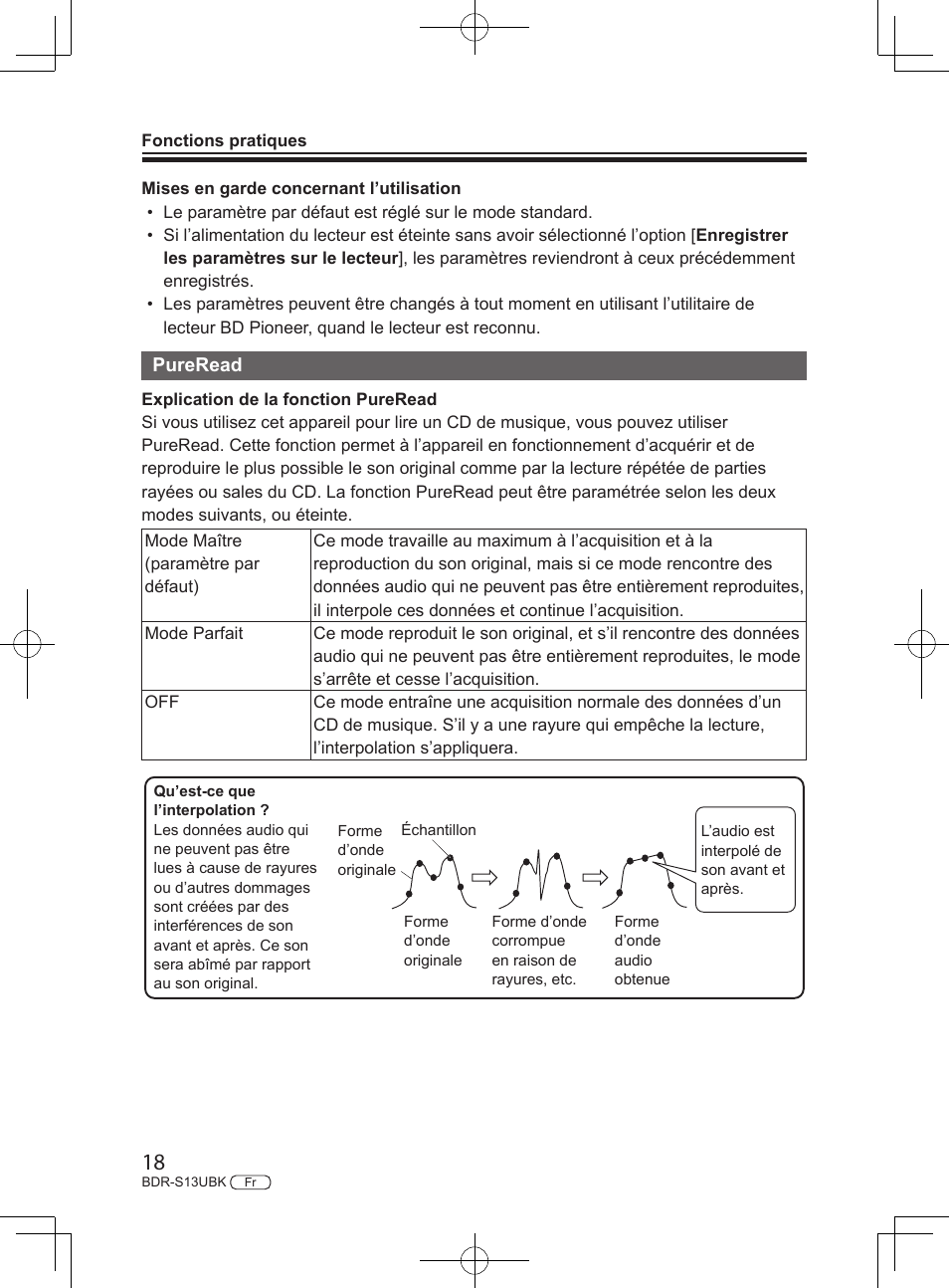 Pioneer BDR-S13UBK Internal Blu-ray Writer with M-DISC Support User Manual | Page 40 / 48
