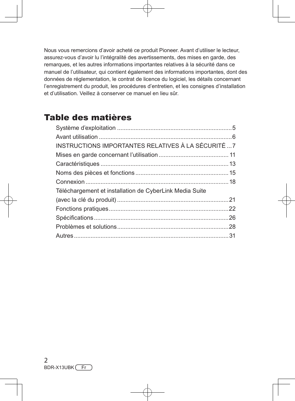 Pioneer BDR-X13UBK External USB 3.2 Gen 1 Blu-Ray Drive with M-DISC Support User Manual | Page 32 / 64