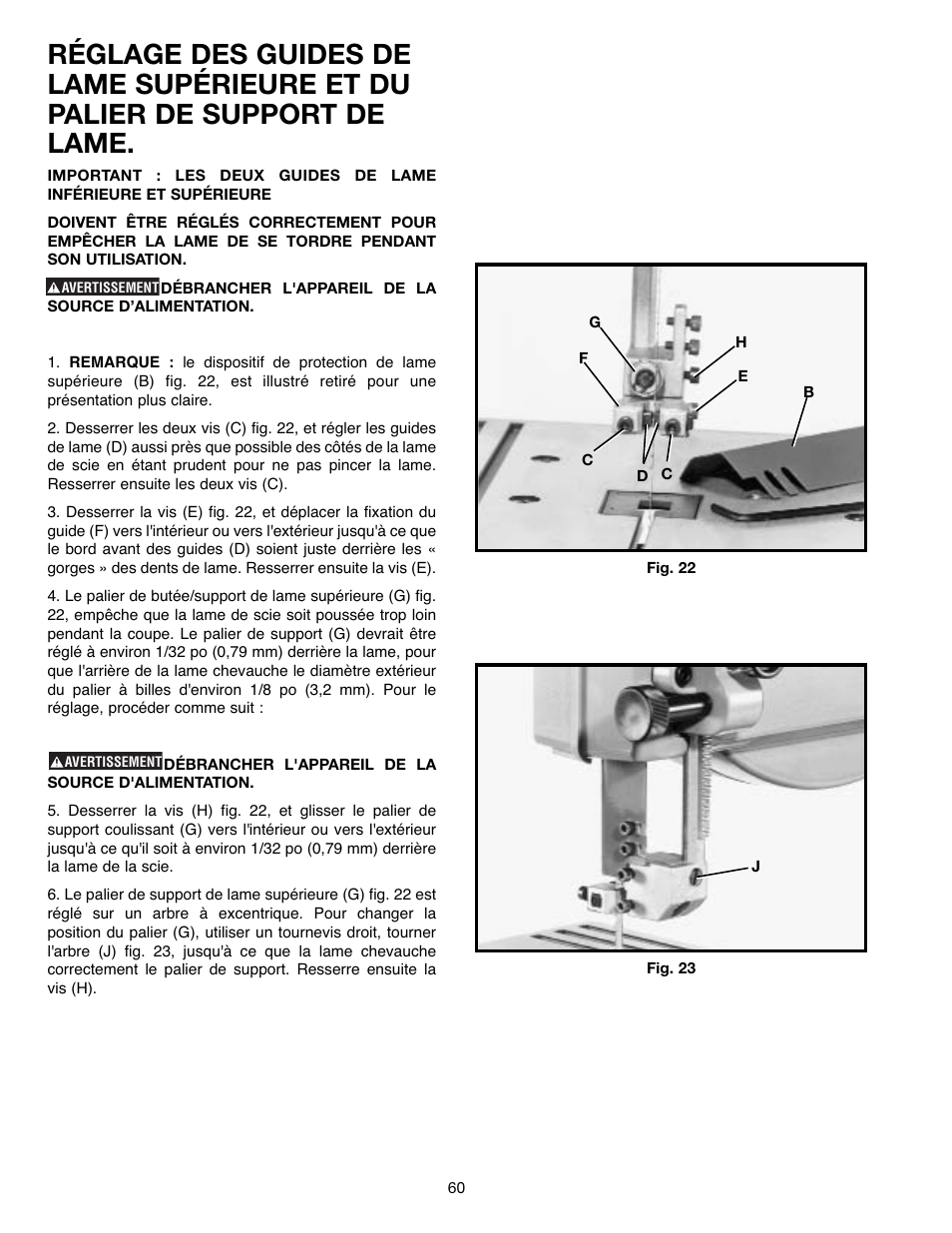 Delta ShopMaster SM400 User Manual | Page 60 / 72
