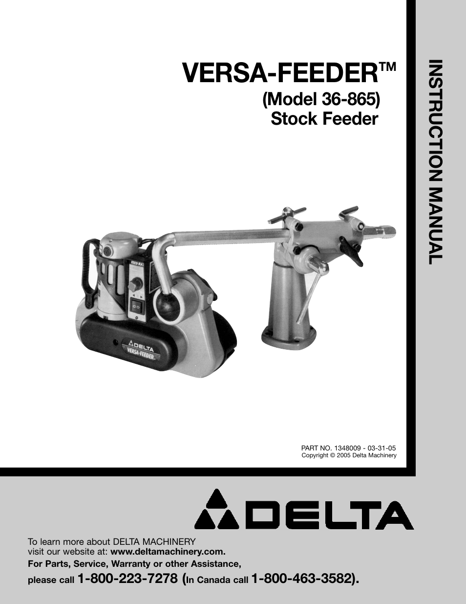 Delta 36-865 User Manual | 20 pages