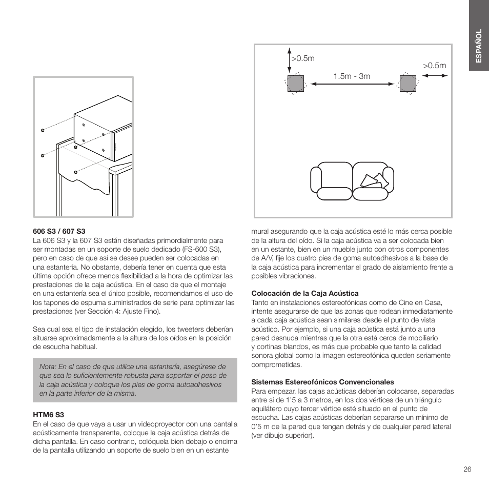 Bowers & Wilkins HTM6 S3 2-Way Center Channel Speaker (Oak) User Manual | Page 27 / 124