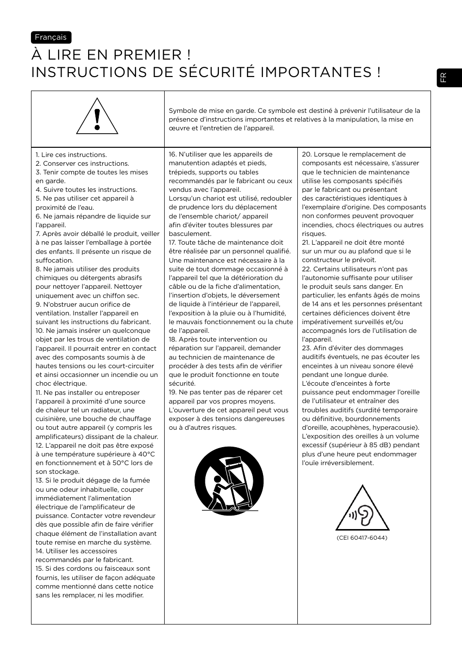 Focal Vestia Center 2-Way Center Channel Speaker (Dark Wood) User Manual | Page 7 / 47