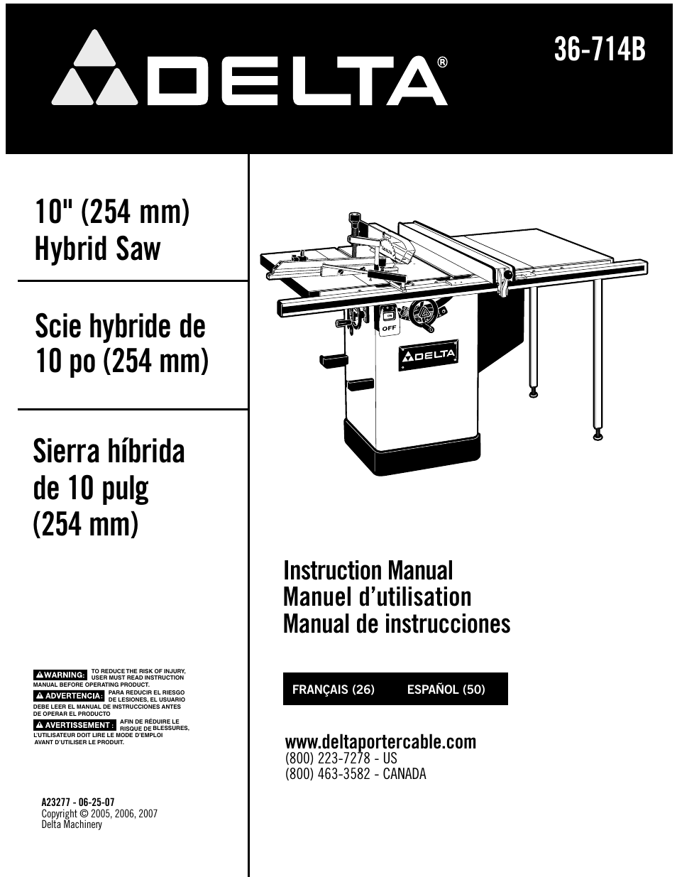 Delta 36-714B User Manual | 76 pages