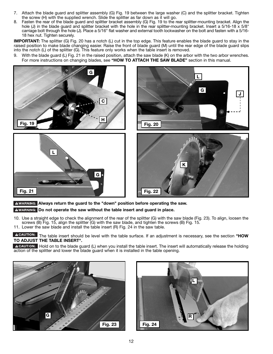 Delta 36-714B User Manual | Page 12 / 76