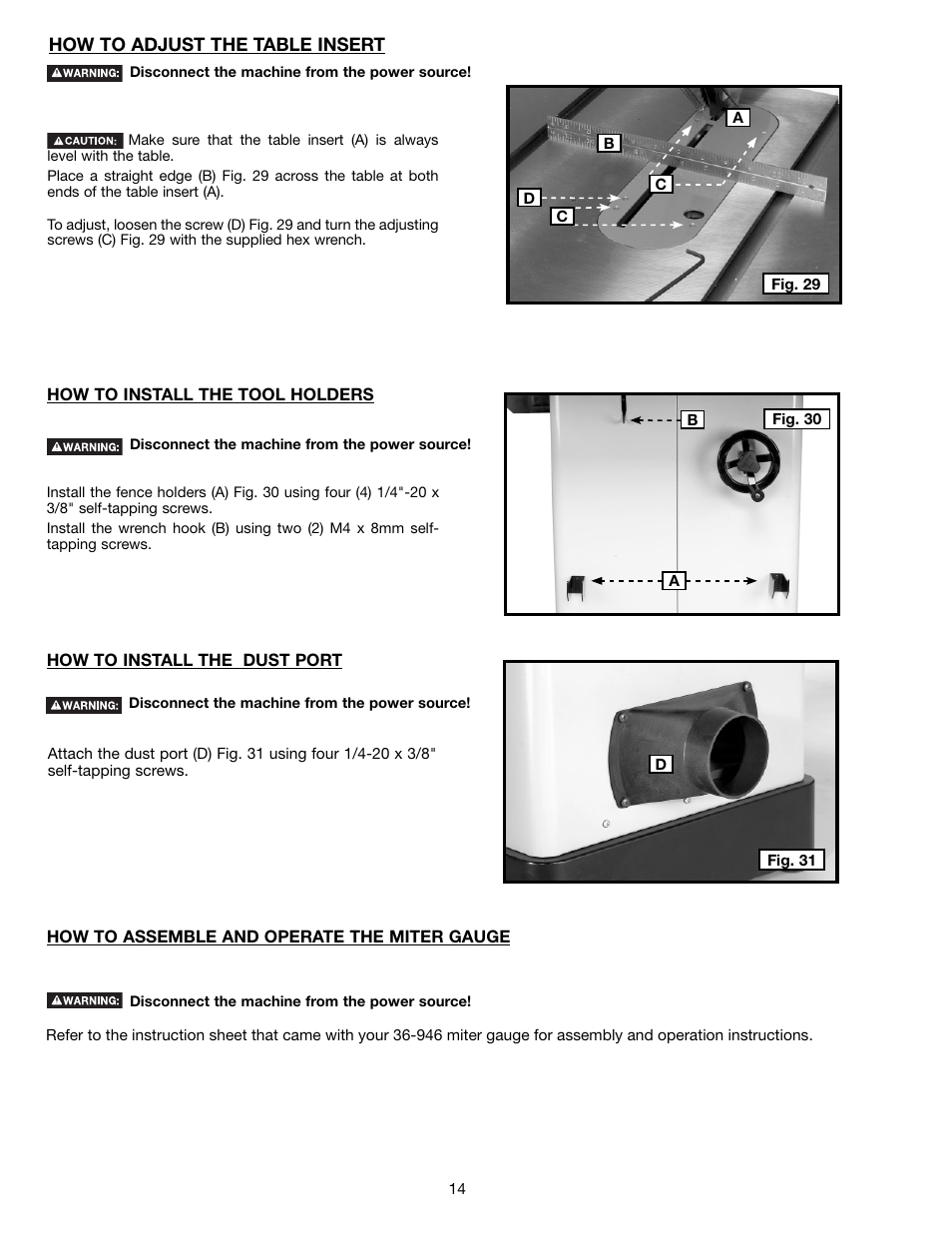 Delta 36-714B User Manual | Page 14 / 76