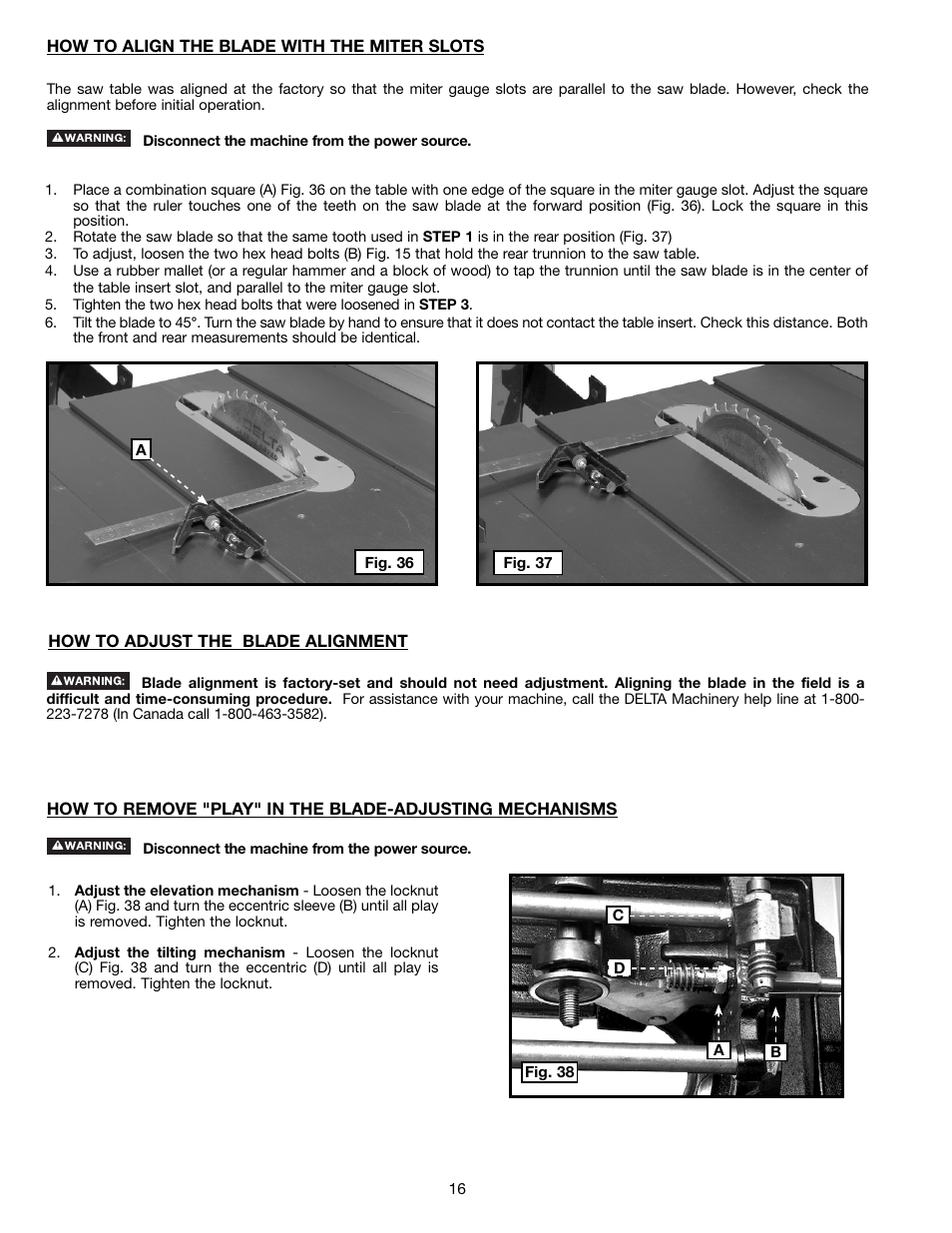 Delta 36-714B User Manual | Page 16 / 76