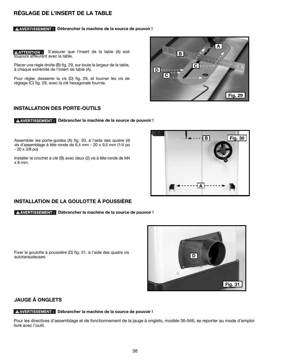 Delta 36-714B User Manual | Page 38 / 76