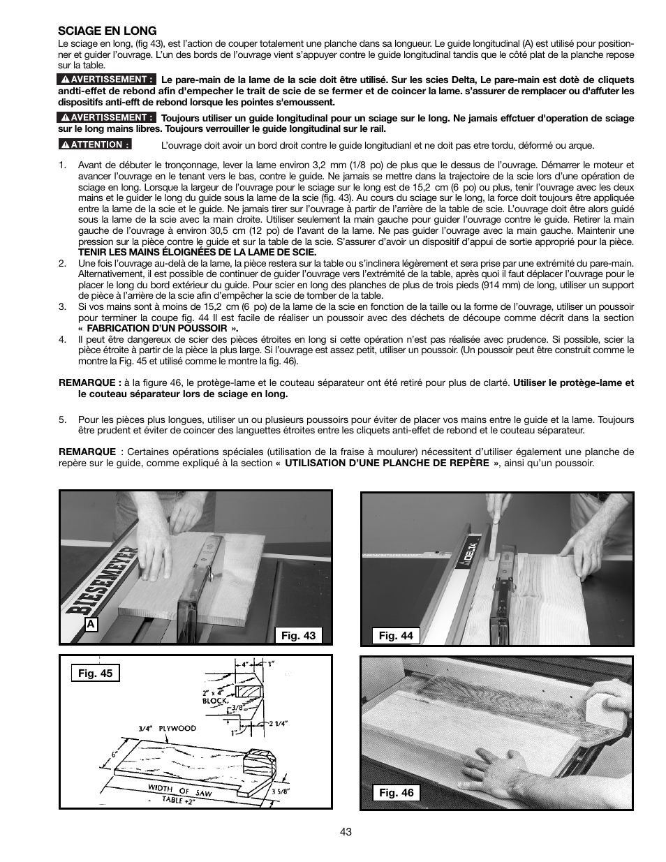 Delta 36-714B User Manual | Page 43 / 76