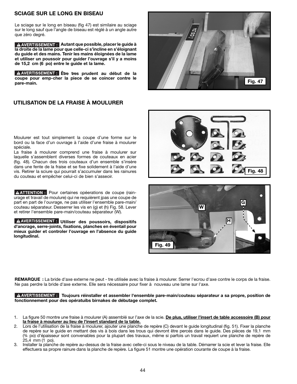 Delta 36-714B User Manual | Page 44 / 76