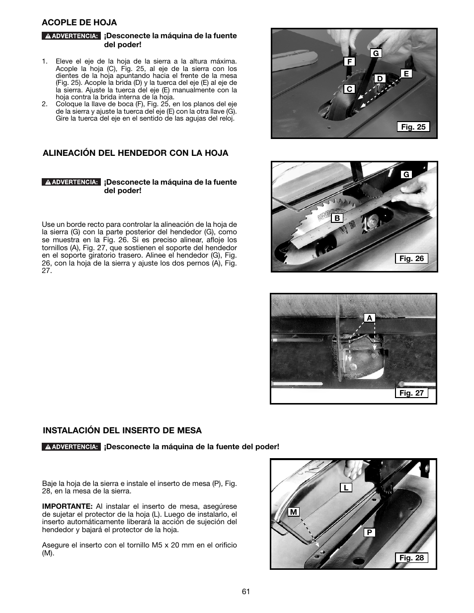 Delta 36-714B User Manual | Page 61 / 76