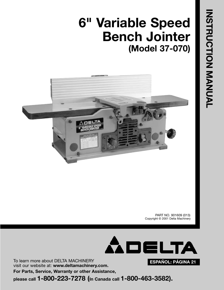 Delta 37-070 User Manual | 21 pages