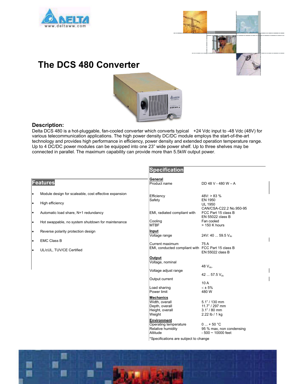 Delta DCS 480 User Manual | 1 page