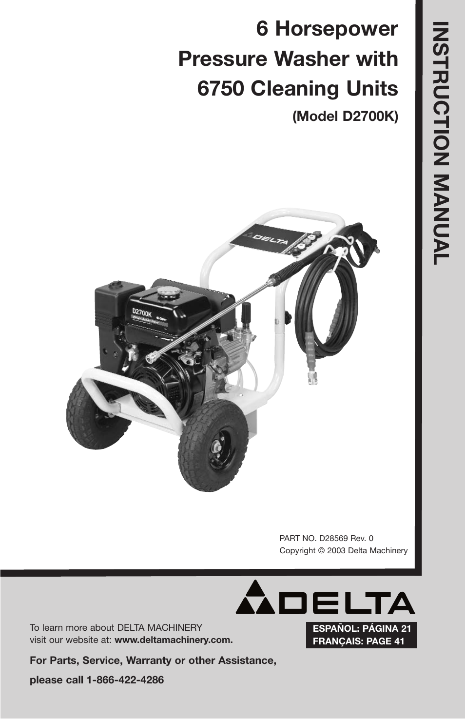 Delta D28569 User Manual | 60 pages