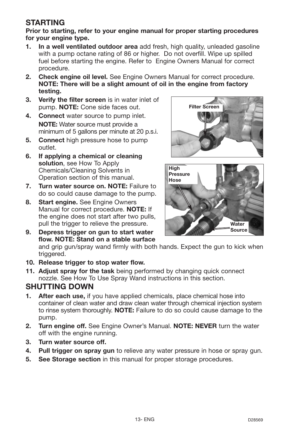 Starting, Shutting down | Delta D28569 User Manual | Page 13 / 60