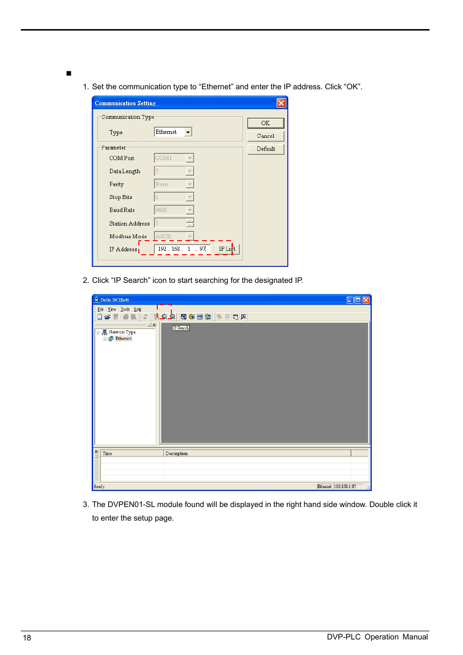 Ethernet communication module dvpen01-sl | Delta DVPEN01-SL User Manual | Page 20 / 58