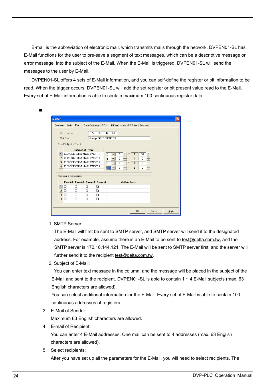 Ethernet communication module dvpen01-sl | Delta DVPEN01-SL User Manual | Page 26 / 58