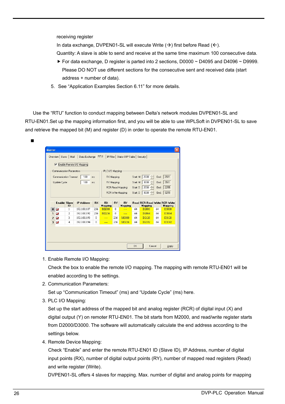 Ethernet communication module dvpen01-sl | Delta DVPEN01-SL User Manual | Page 28 / 58