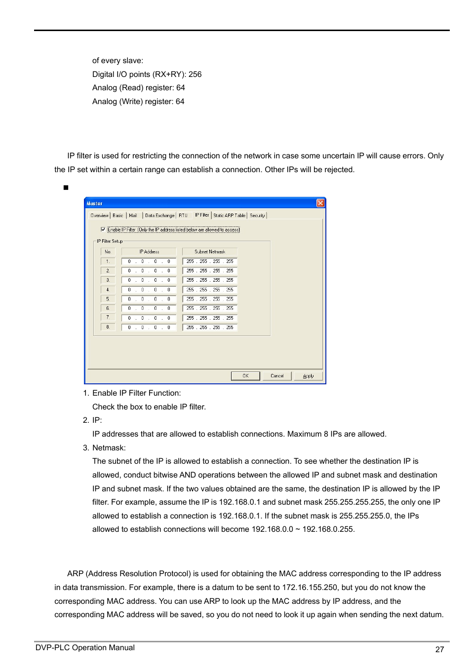 Ethernet communication module dvpen01-sl | Delta DVPEN01-SL User Manual | Page 29 / 58