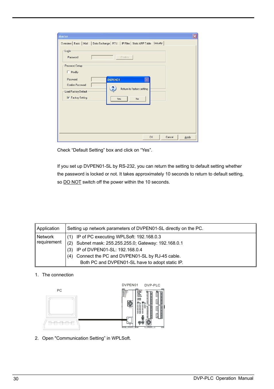 Ethernet communication module dvpen01-sl, 6 application examples | Delta DVPEN01-SL User Manual | Page 32 / 58